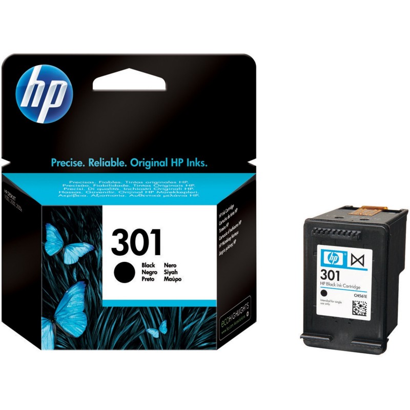 HP 301 Cartouche d'encre authentique CH561EE - Noir