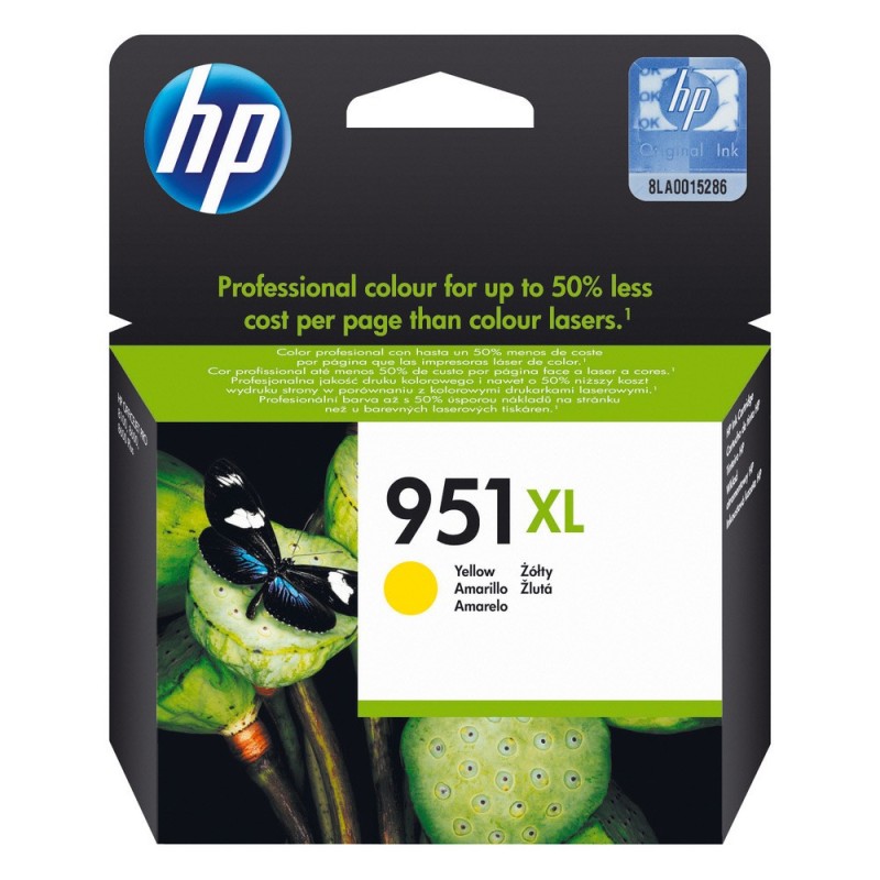 HP 951XL Cartouche d'encre authentique grande capacité CN048AE - Jaune