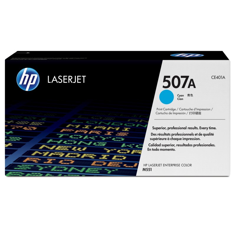 HP 507A Toner authentique CE401A - Cyan