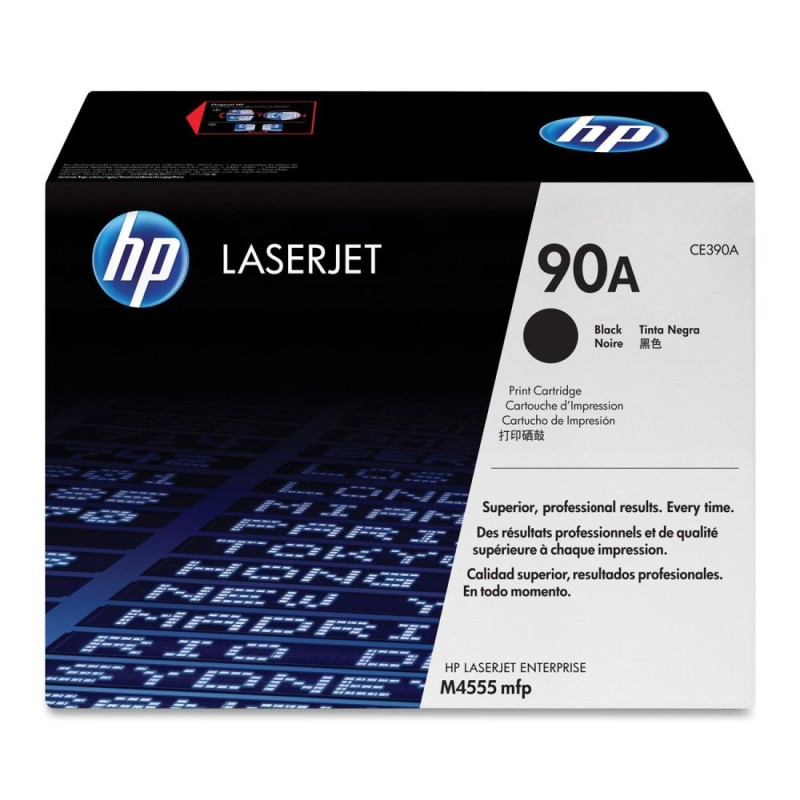 HP 90A Toner authentique CE390A - Noir