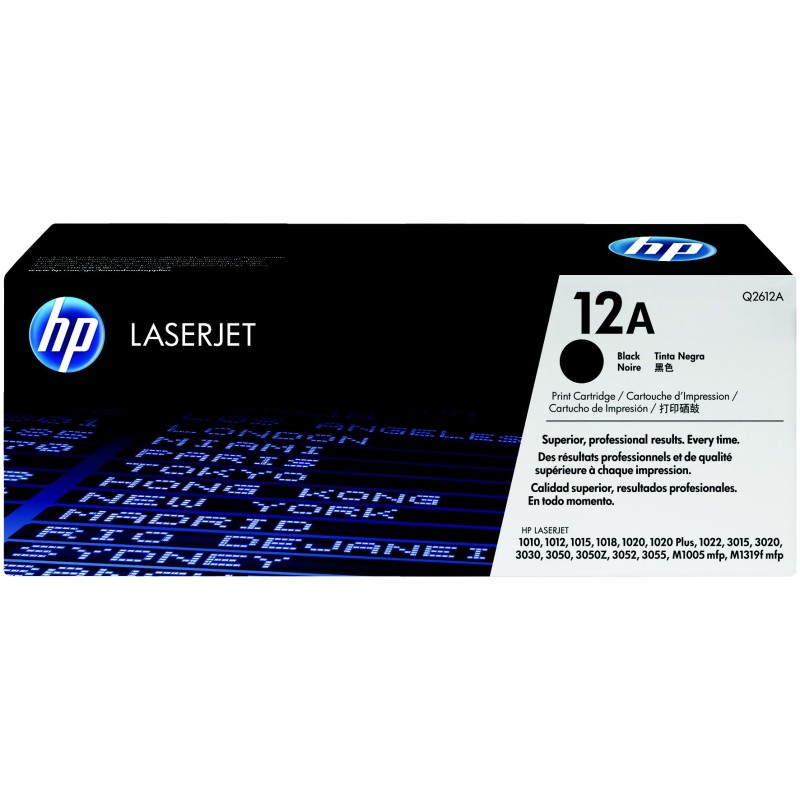HP 12AD Toner authentique Q2612AD - Pack de 2 - Noir