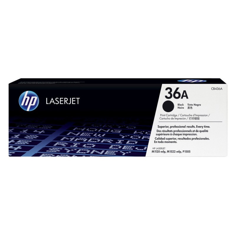 HP 36AD Toner authentique CB436AD - Pack de 2 - Noir
