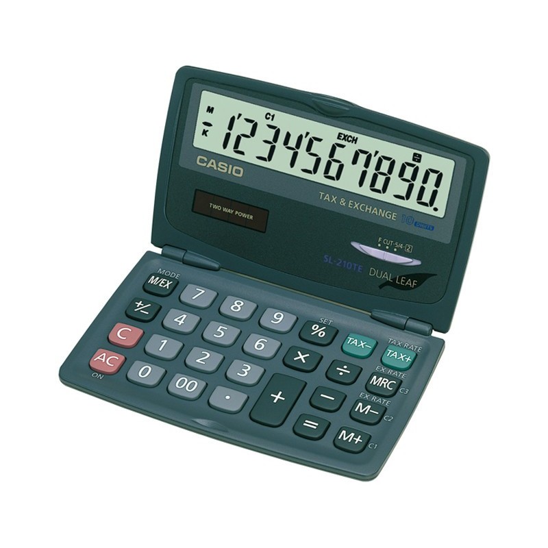 Casio Calculatrice de poche  SL-210TE - 10 chiffres