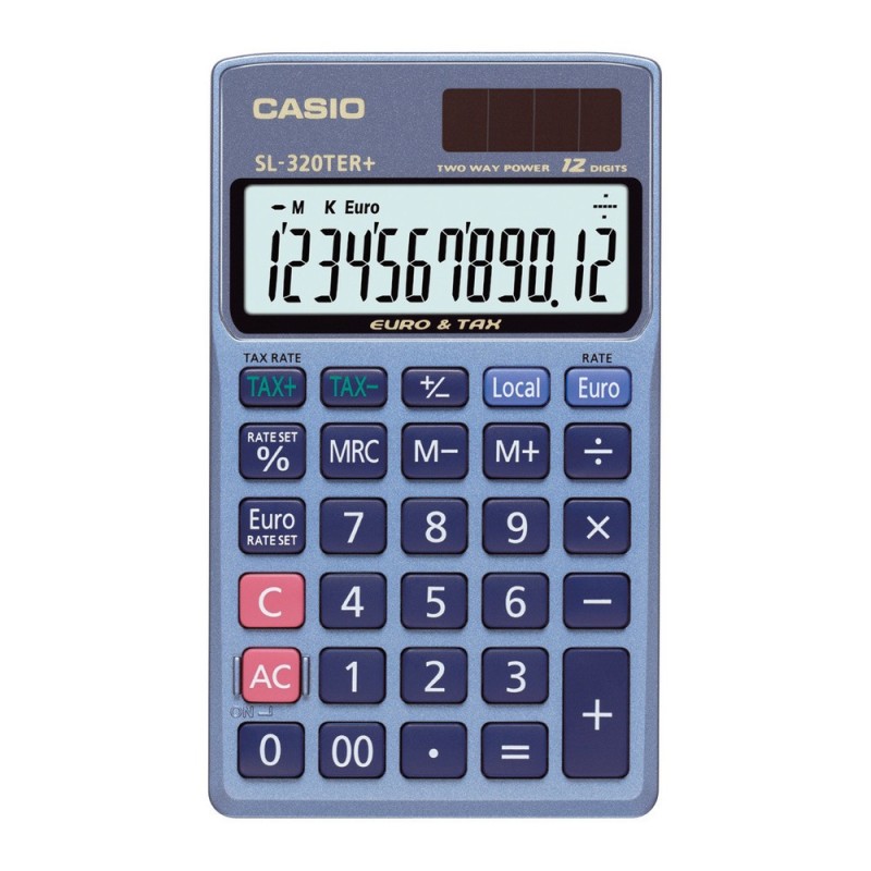 Casio Calculatrice de bureau SL320TER - 12 chiffres