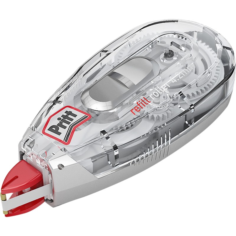 Pritt Roller de correction rechargeable Flex 4,2mm x 12m Translucide - Boîte à suspendre