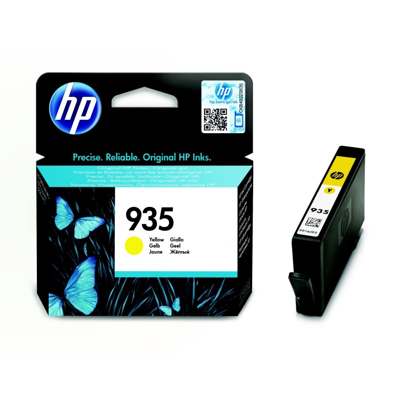 HP 935 Cartouche d'encre authentique C2P22AE - Jaune