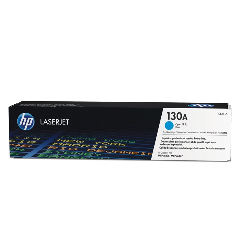 HP 130A Toner authentique CF351A - Cyan
