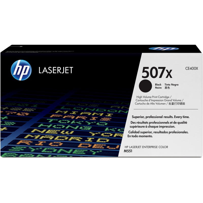 HP 507X Toner authentique grande capacité CE400X - Noir