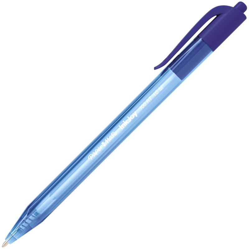 Paper Mate InkJoy 100 RT Stylo bille rétractable pointe moyenne 1 mm bleu