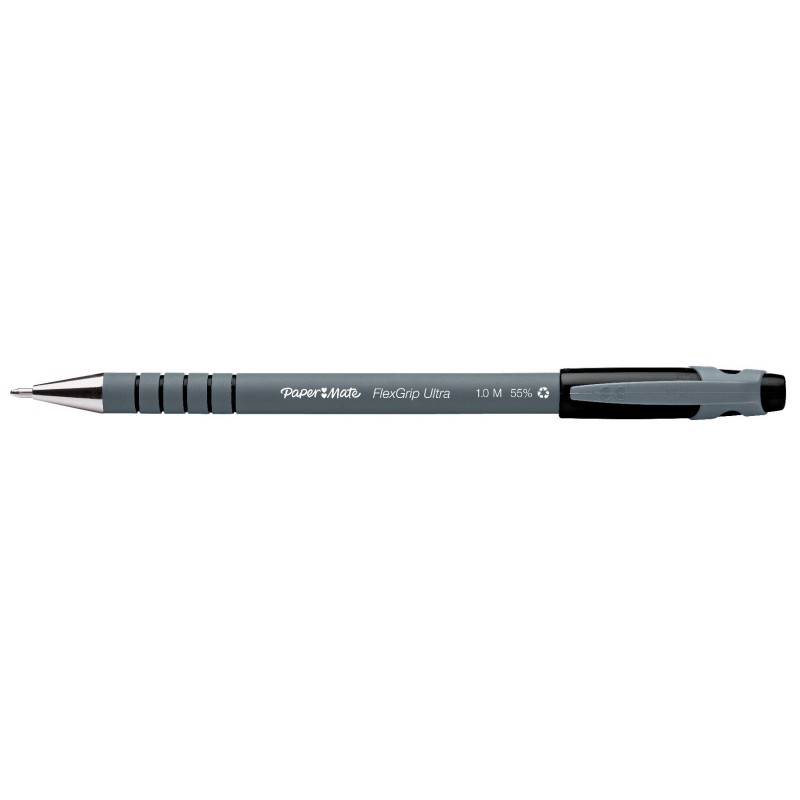 Paper Mate Flexgrip Ultra capuchon Stylo bille pointe moyenne 1 mm noir