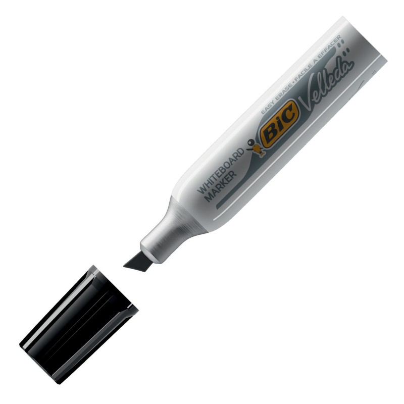 BIC Velleda 1781 Marqueur effaçable tableau blanc pointe biseautée 3 - 6 mm noir