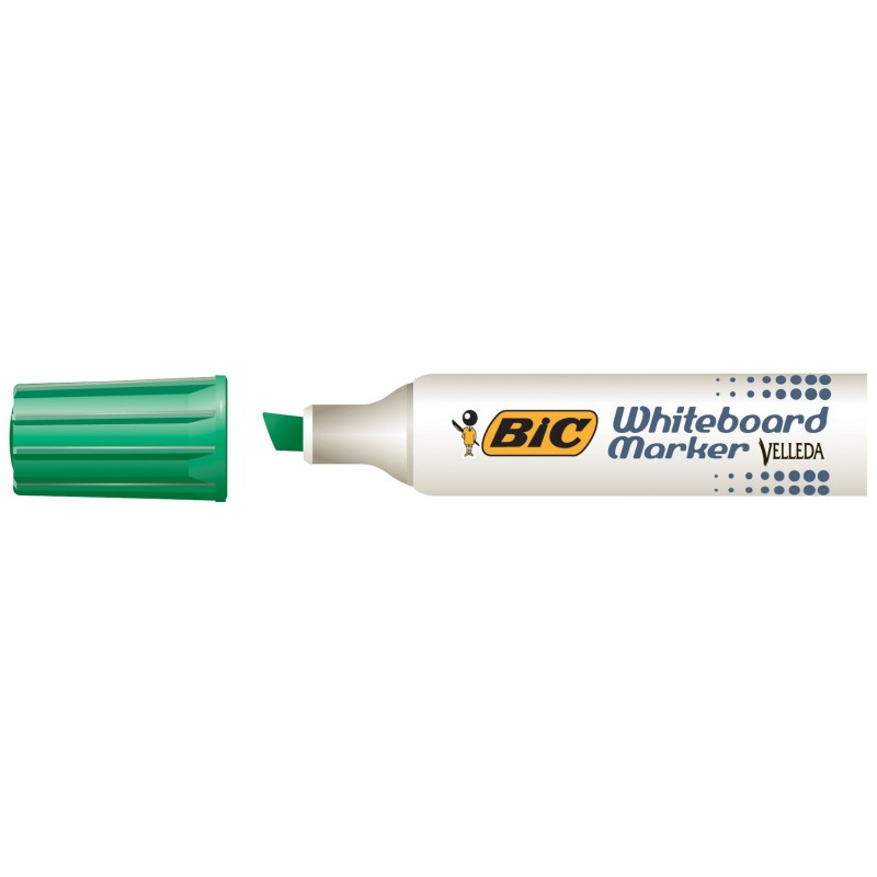 BIC Velleda 1781 Marqueur effaçable tableau blanc pointe biseautée 3 - 6 mm vert