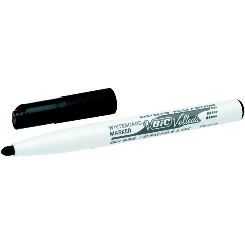 BIC Velleda 1741 Marqueur effaçable tableau blanc pointe ogive 1,4 mm noir