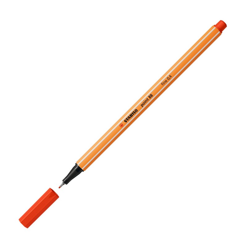 STABILO Point 88 Stylo-feutre pointe fine - Rouge