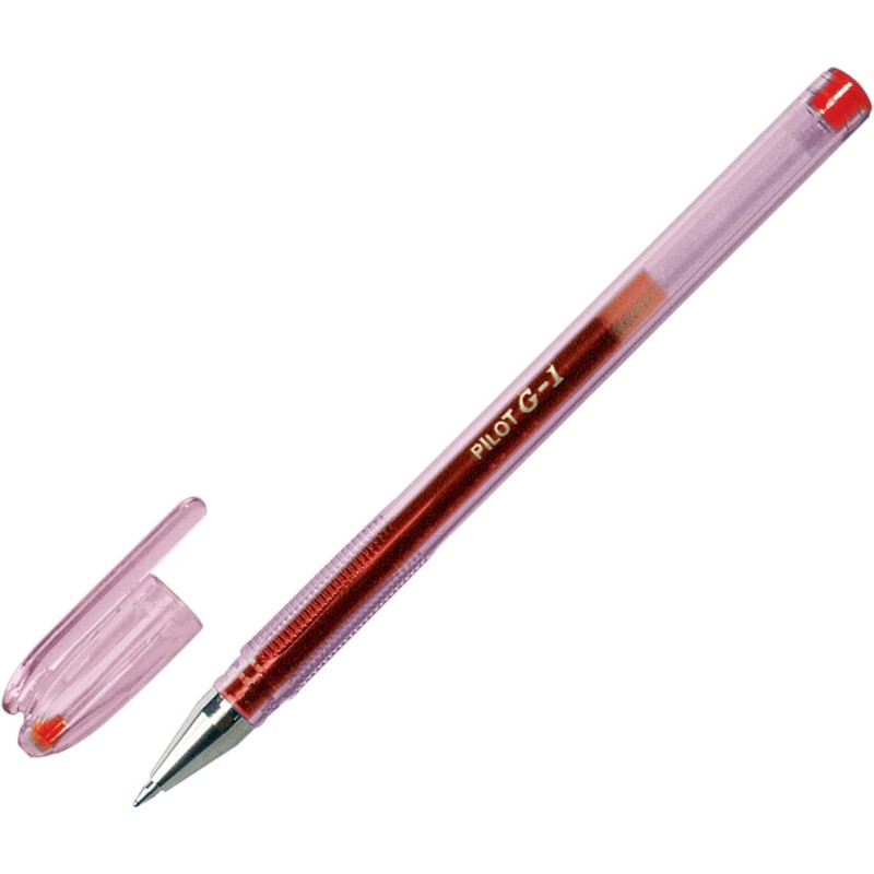 Pilot Stylo à encre gel G1 pointe moyenne 0,7 mm - Rouge