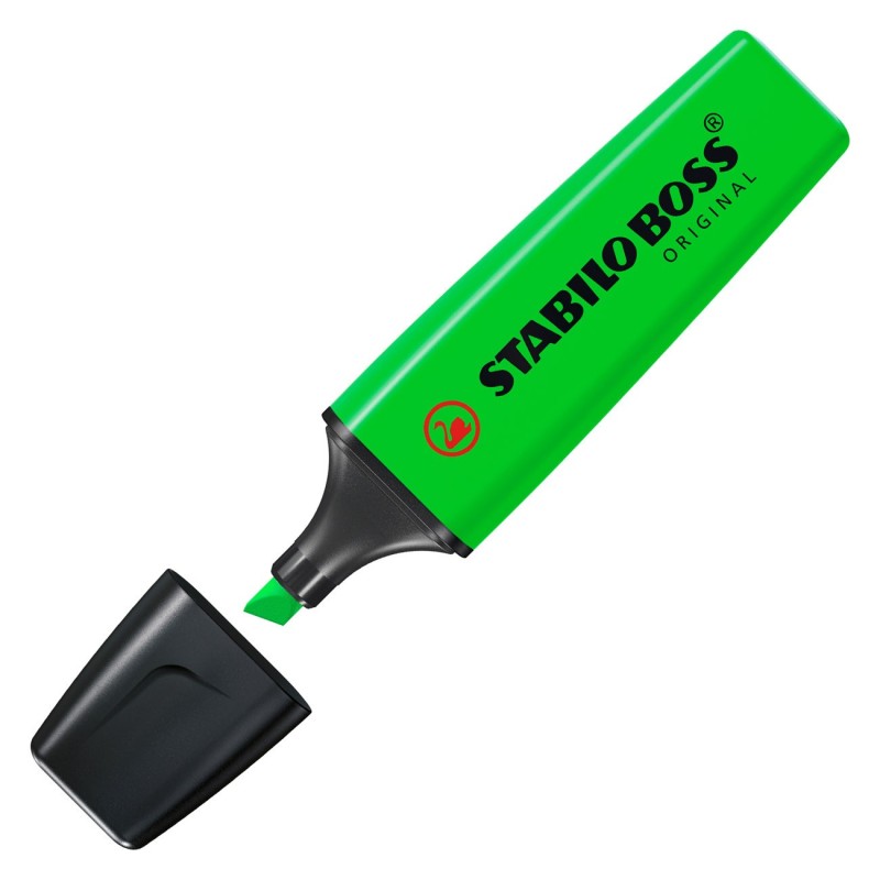 STABILO BOSS ORIGINAL Surligneur pointe biseautée 2 et 5 mm - Vert