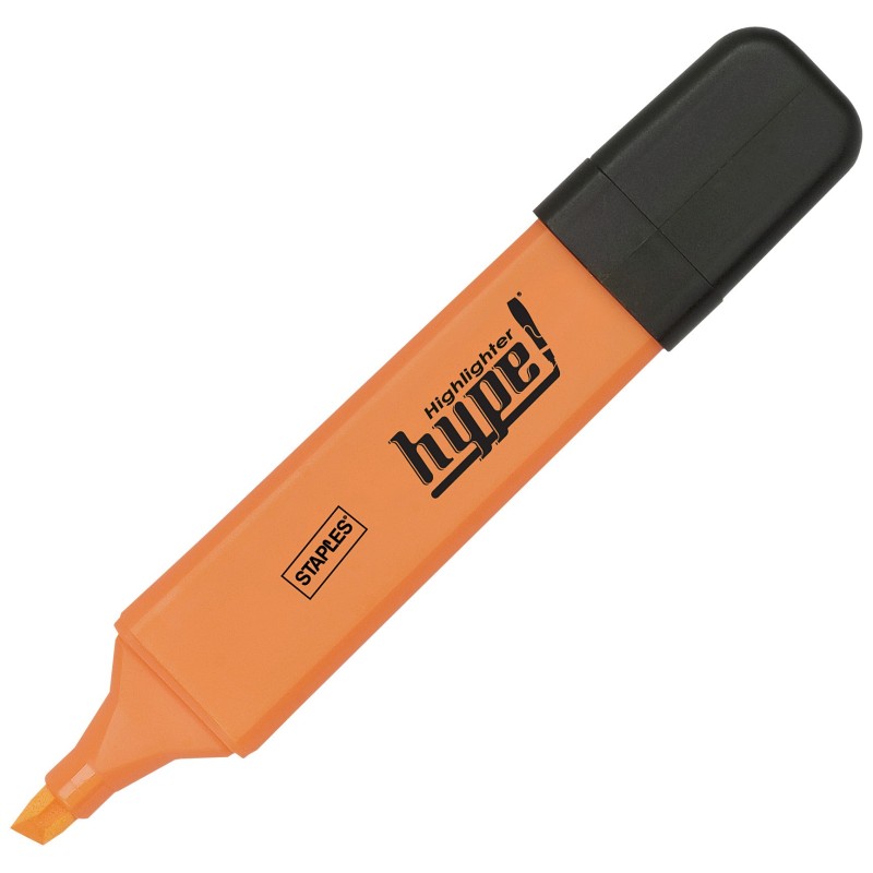 Surligneur Hype - Pointe biseautée 1 et 5 mm - Orange