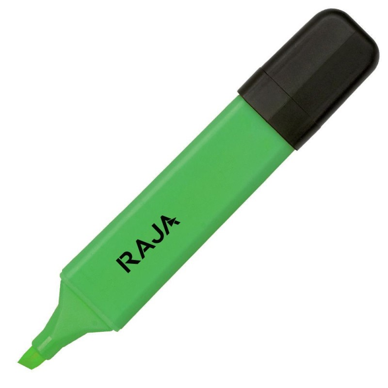 RAJA Surligneur pointe biseautée 1 et 5 mm - Vert