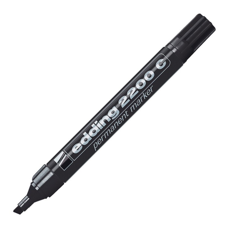 edding 2200C Marqueur permanent pointe biseautée 1 - 5 mm noir