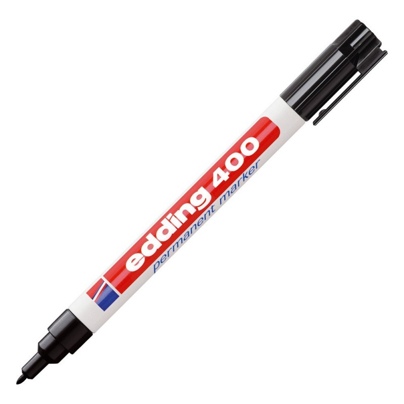 edding Marqueur permanent 400, Pointe ogive 1 mm, Noir