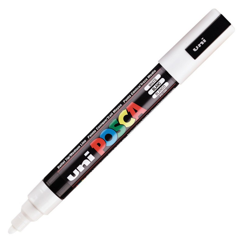 Uni Posca PC-5M Marqueur peinture Pointe conique 2,5 mm - Blanc