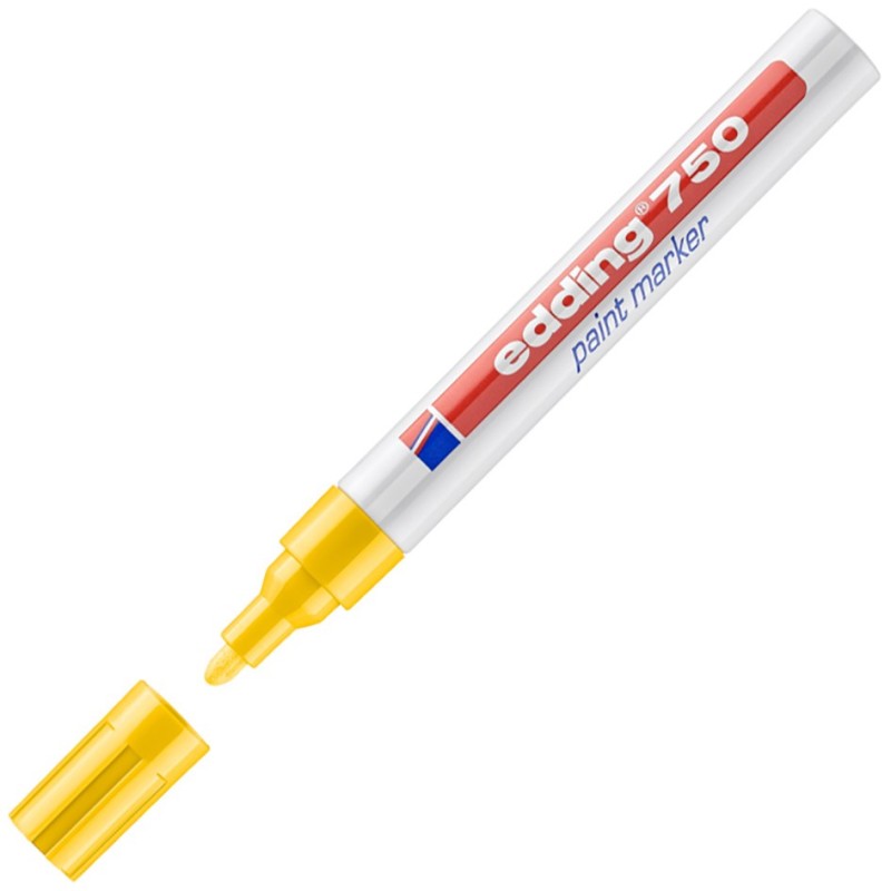 edding Marqueur à peinture 750 à pointe ogive 2 - 4 mm jaune