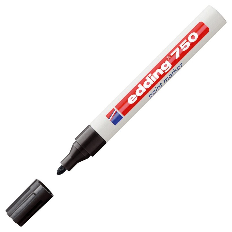edding Marqueur à peinture 750 à pointe ogive 2 - 4 mm noir