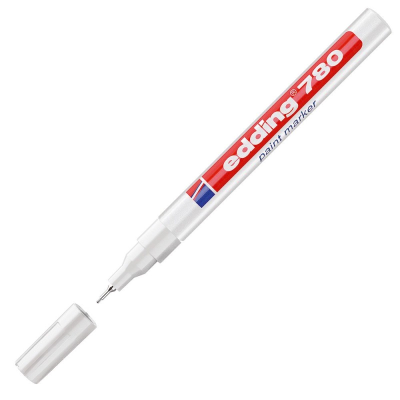 edding Marqueur à peinture 780 à pointe ogive 0,8 mm blanc