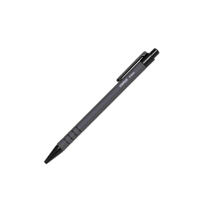 Porte-mine, mine HB de 0,5 mm, corps noir avec zone de préhension