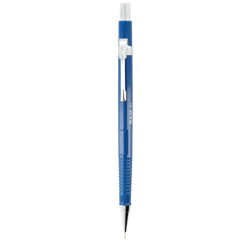 RAJA Porte-mine Tecnic corps bleu avec zone de préhension - mine HB de 0,7 mm