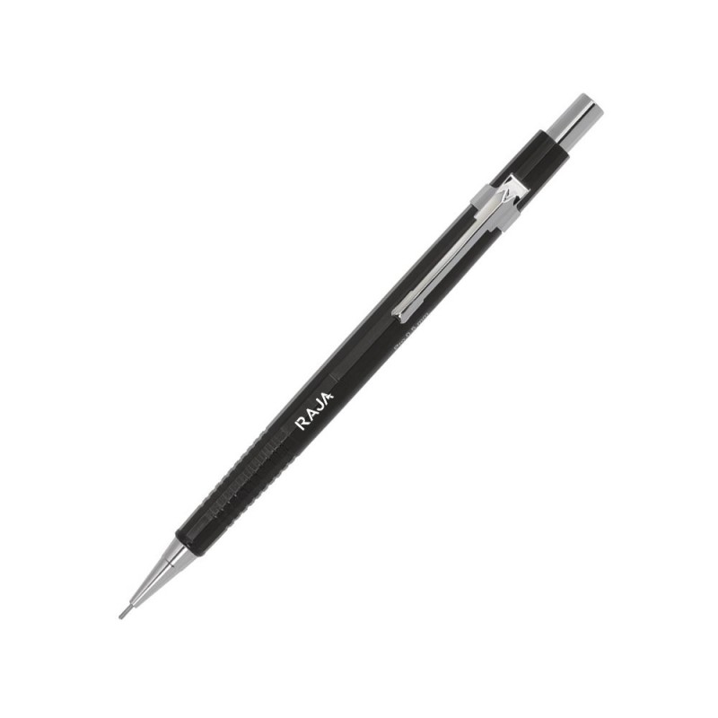 RAJA Porte-mines Tecnic HB de 0,5 mm - corps bleu avec zone de préhension