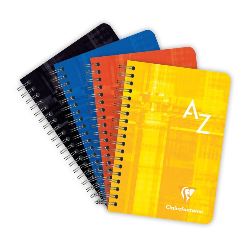 Clairefontaine Répertoire à spirales 9,5 x 14 cm - 100 pages 90g/m² -  Quadrillé 5x5