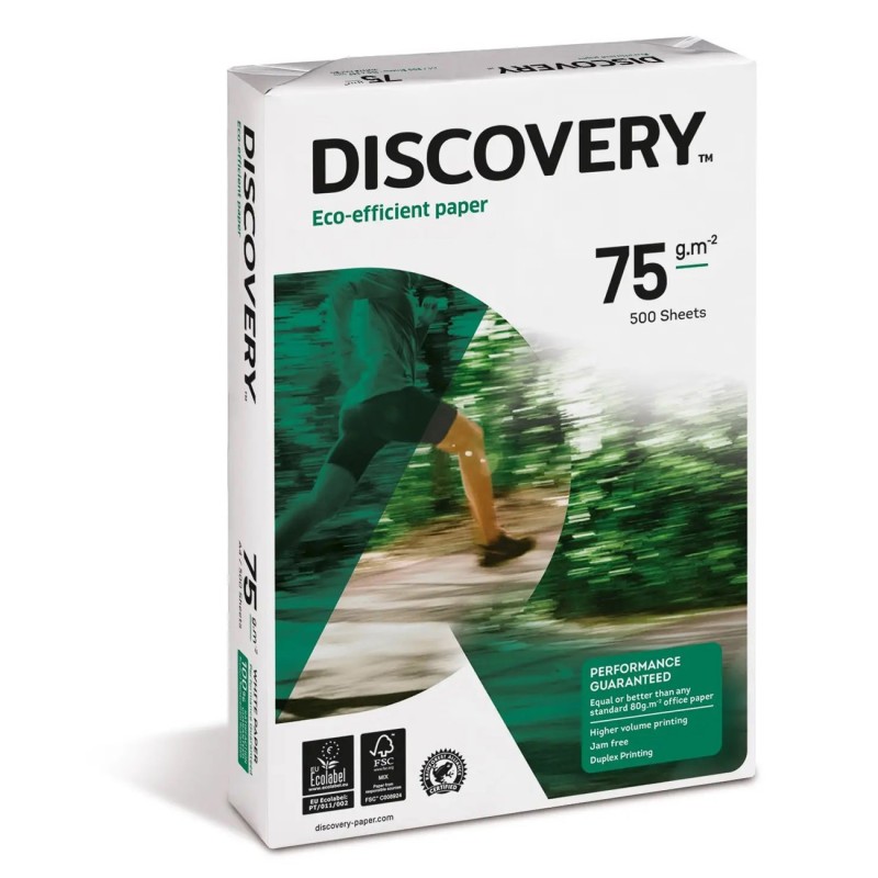 Discovery Papier A3 blanc éco-responsable - 75g - Ramette de 500 feuilles