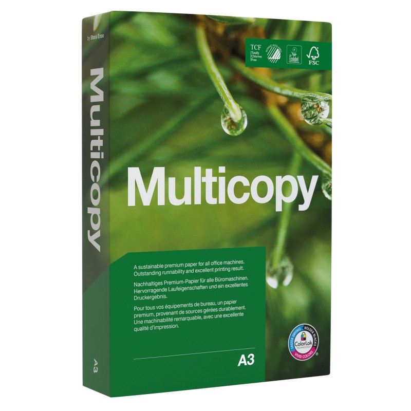 Multicopy Papier A3 blanc - 80g - Ramette de 500 feuilles