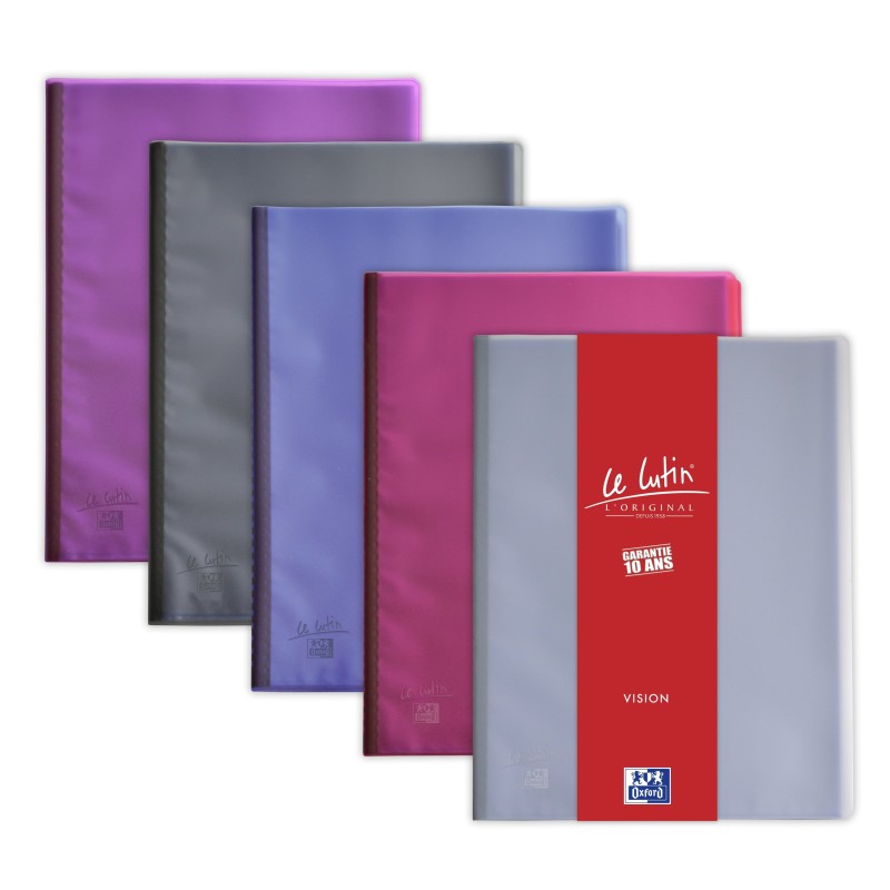 Oxford Porte vues Le Lutin Vision A4 - PVC - 50 pochettes - 100 vues - Coloris aléatoire