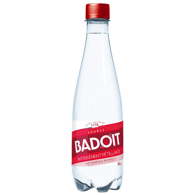 Badoit Eau minérale gazeuse intensément pétillante - Lot 6 bouteilles 50 cl