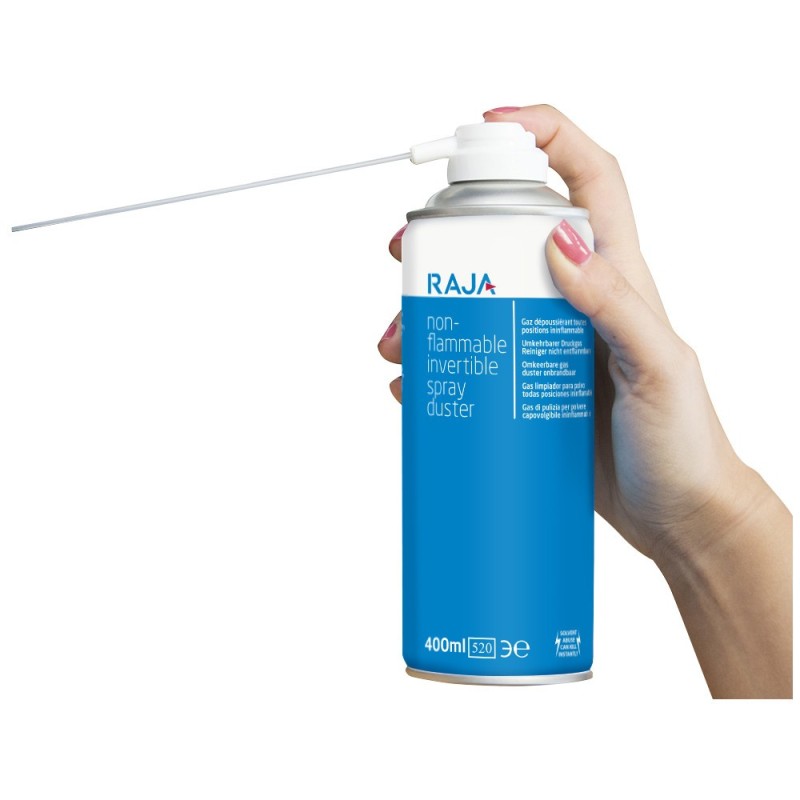 RAJA Aérosol de dépoussiérage toutes positions ininflammable - 200 ml