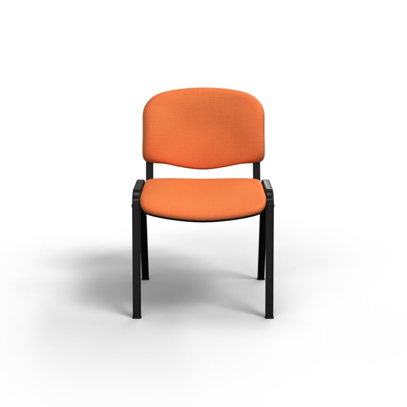 Chaise de réunion et d’accueil First - Tissu Abricot
