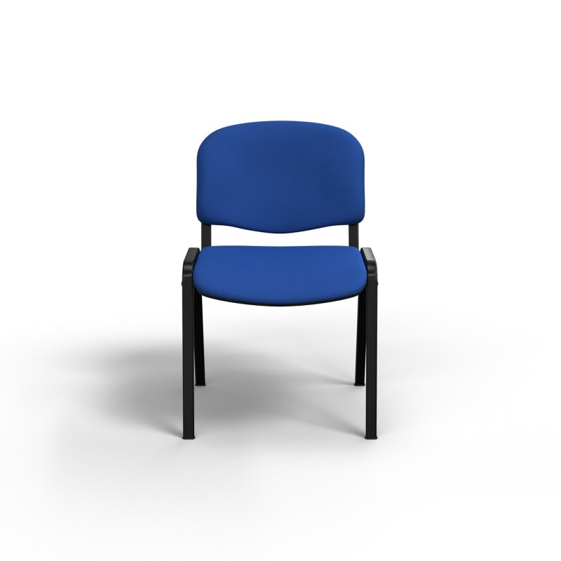 Chaise de réunion et d’accueil First - Tissu Bleu