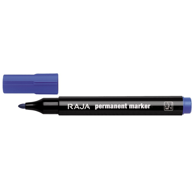 RAJA Marqueur permanent pointe ogive 1.5-3 mm - Bleu