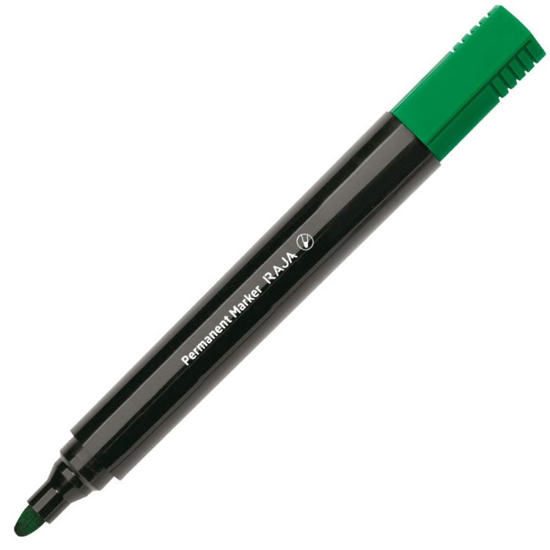 RAJA Marqueur permanent  - Pointe ogive - 2 mm - Vert
