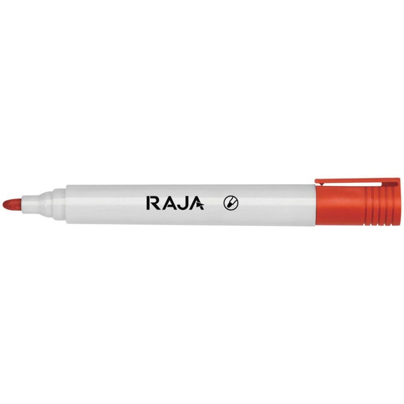 Marqueur effaçable tableau blanc pointe ogive 1,5 - 3 mm rouge