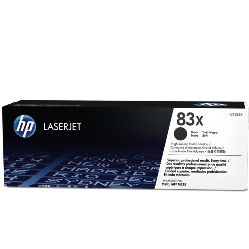 HP 83X Toner authentique grande capacité CF283X - Noir