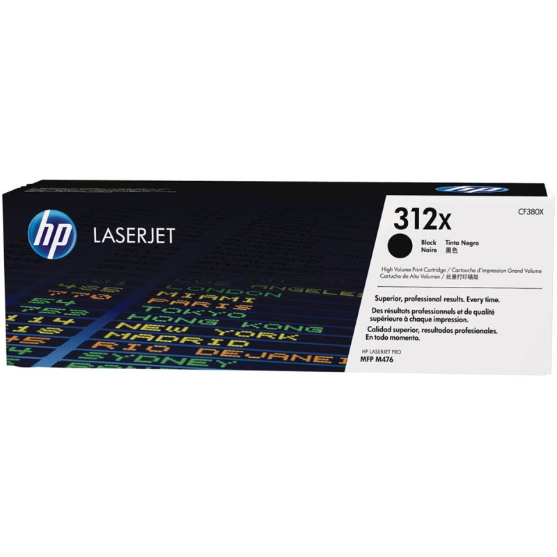 HP 312X Toner authentique grande capacité CF380X - Noir