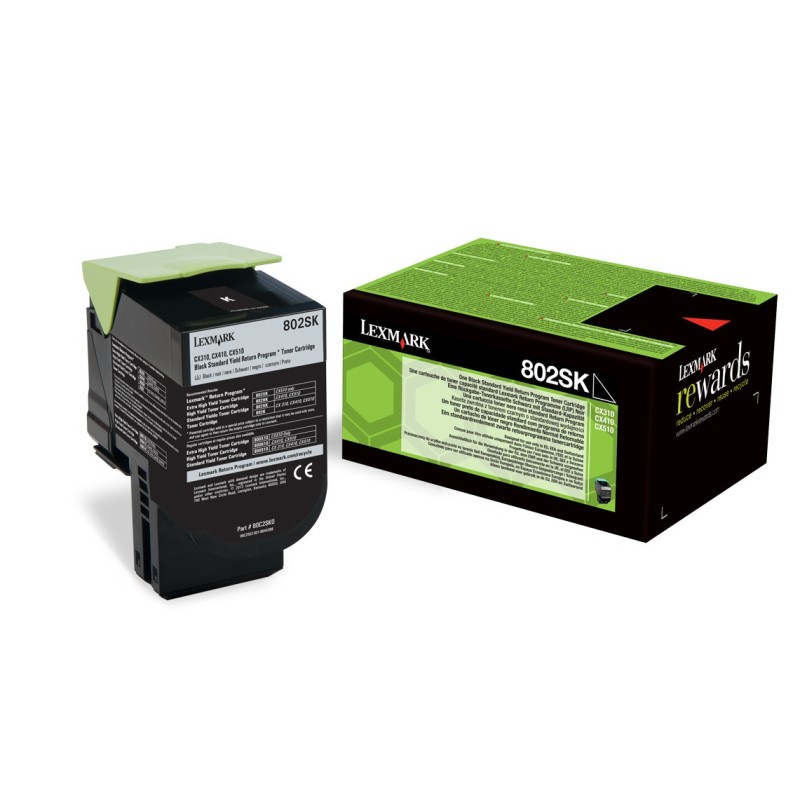Lexmark Toner Original 802SK 80C2SK0 - Noir