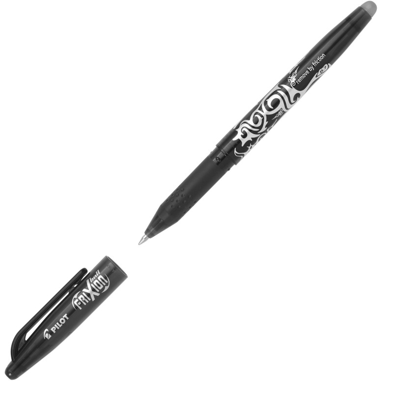 Pilot FriXion Ball Stylo roller encre gel effaçable pointe moyenne 0,7 mm noir