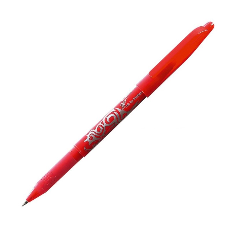Pilot FriXion Ball Stylo roller encre gel effaçable pointe moyenne 0,7 mm rouge