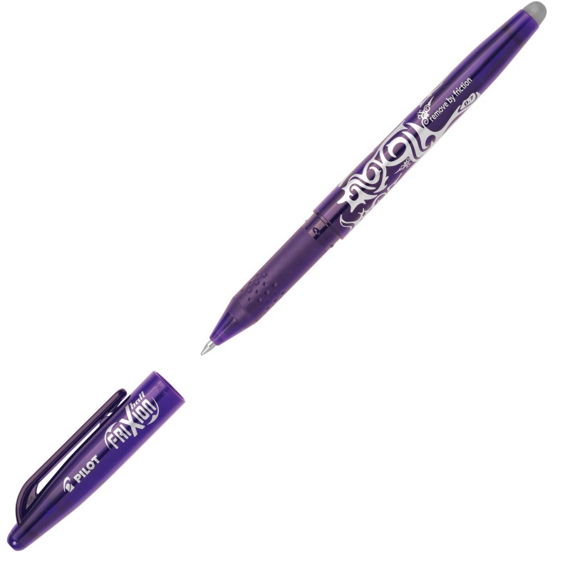 Pilot FriXion Ball Stylo roller encre gel effaçable pointe moyenne 0,7 mm violet
