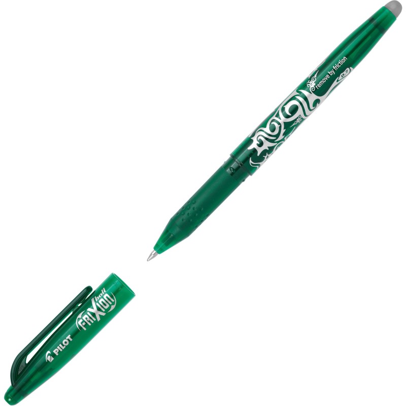 Pilot FriXion Ball Stylo roller encre gel effaçable pointe moyenne 0,7 mm vert