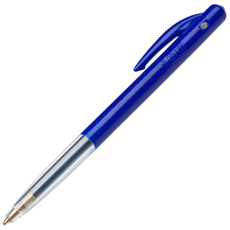 BIC M10 Original Stylo bille rétractable pointe moyenne 1 mm bleu